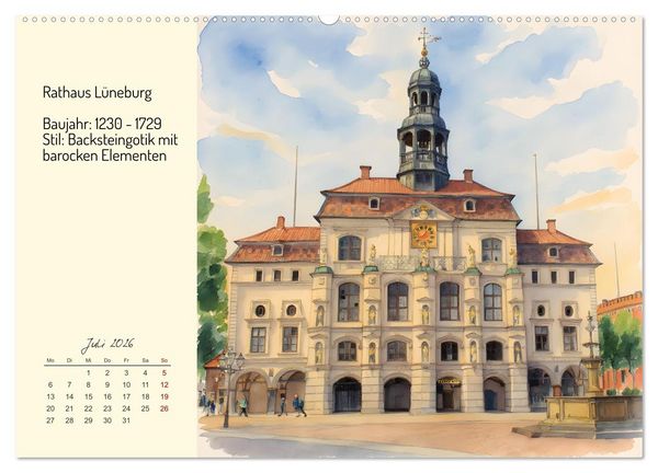 Produktbild: Prunkvolle deutsche Rath&auml;user (Wandkalender 2026 DIN A2 quer), CALVENDO Monatskalender