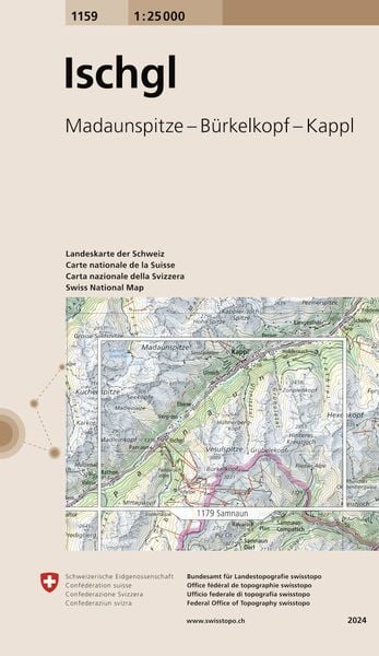 Swisstopo 1 : 25 000 Ischgl, Sonstige von , Swisstopo, 9783302011592