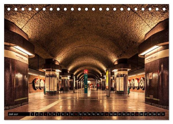 Produktbild: Frankfurt - mit der U-Bahn erfahren (Tischkalender 2027 DIN A5 quer), CALVENDO Monatskalender