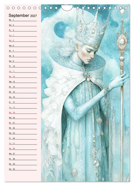 Produktbild: Tarot Wunderwelten. Surrealistische und magische Tarot-Kunst (Wandkalender 2027 DIN A4 hoch), CALVENDO Monatskalender