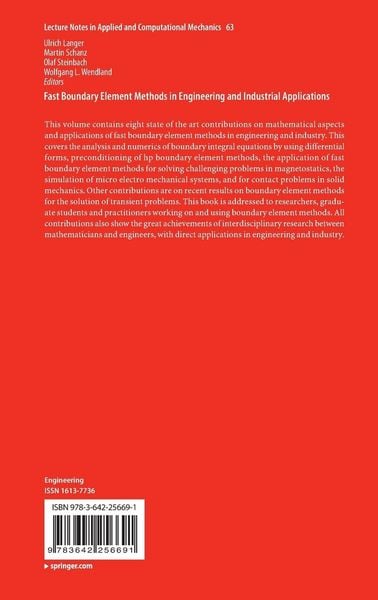 Produktbild: Fast Boundary Element Methods in Engineering and Industrial Applications