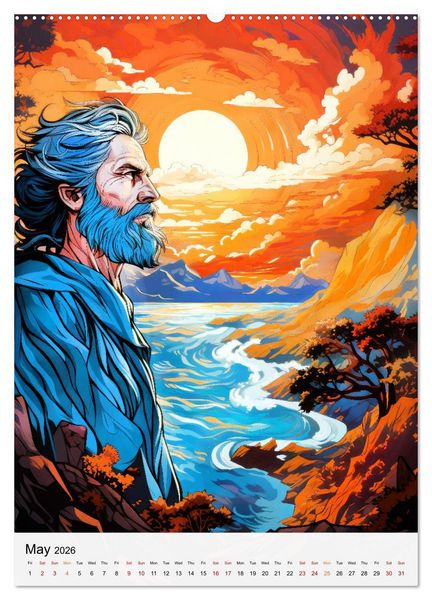 Produktbild: Literary Treasures (Wall Calendar 2026 DIN A2 portrait), CALVENDO 12 Month Wall Calendar