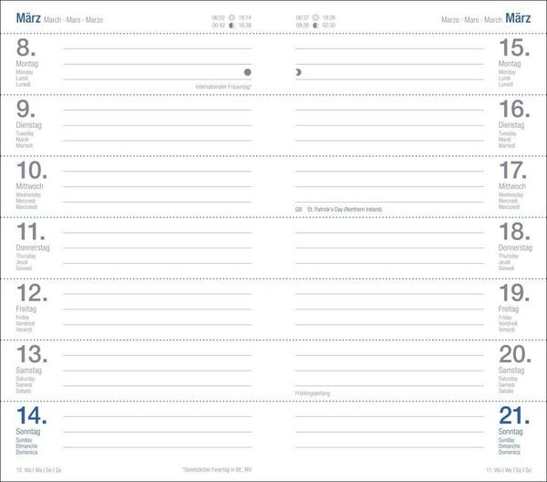 Produktbild: Wochen-Taschenkalender, schwarz 2027