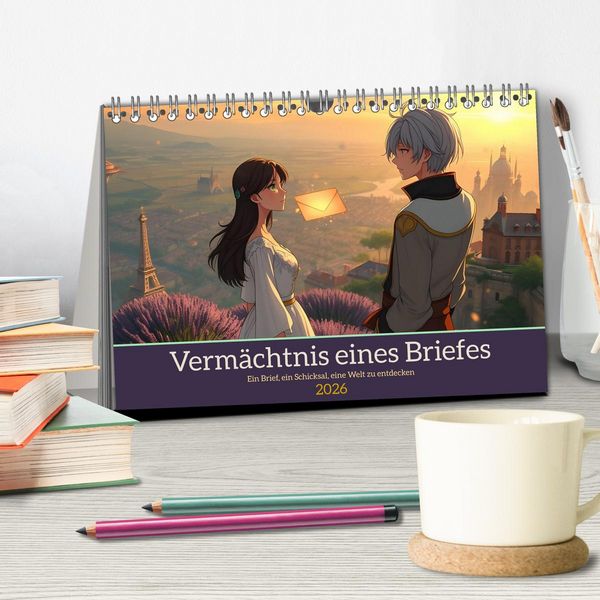 Produktbild: Verm&auml;chtnis eines Briefes (Tischkalender 2026 DIN A5 quer), CALVENDO Monatskalender