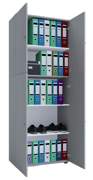 Produktbild: B&uuml;roschrank B&uuml;cher Ordner Aktenschrank Lona 5fach