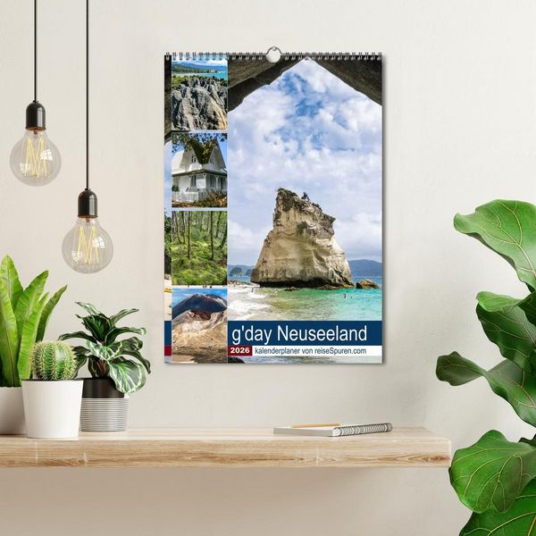 Produktbild: Kalenderplaner g'day Neuseeland 2026 (Wandkalender 2026 DIN A3 hoch), CALVENDO Monatskalender