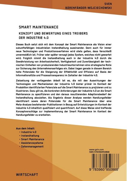 Produktbild: Smart Maintenance. Konzept und Bewertung eines Treibers der Industrie 4.0
