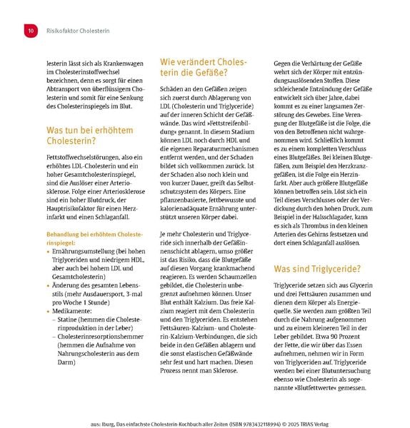Das einfachste Cholesterin-Kochbuch aller Zeiten