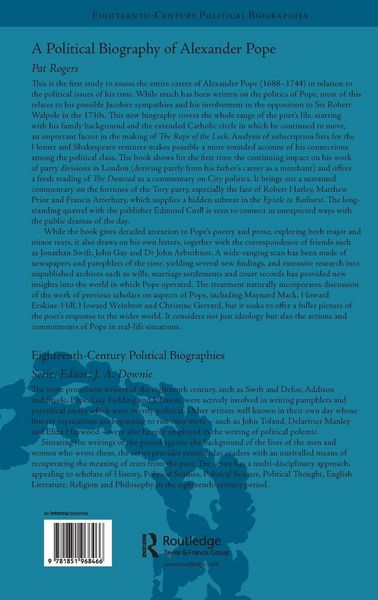 Produktbild: A Political Biography of Alexander Pope