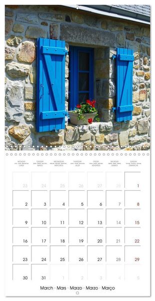 Produktbild: Le village de Rostudel (Calendrier mural carr&eacute; 2026 30x30 cm) Calendrier double avec une page pour vos prises de notes