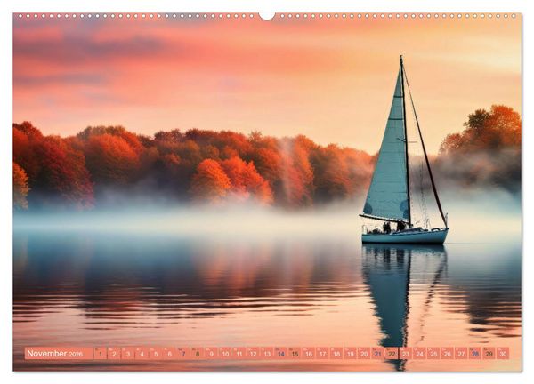 Produktbild: Mit dem Wind um die Welt - segeln (hochwertiger Premium Wandkalender 2026 DIN A2 quer), Kunstdruck in Hochglanz