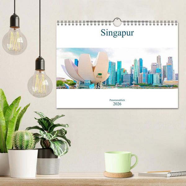 Produktbild: Singapur - Panoramablick (Wandkalender 2026 DIN A4 quer), CALVENDO Monatskalender