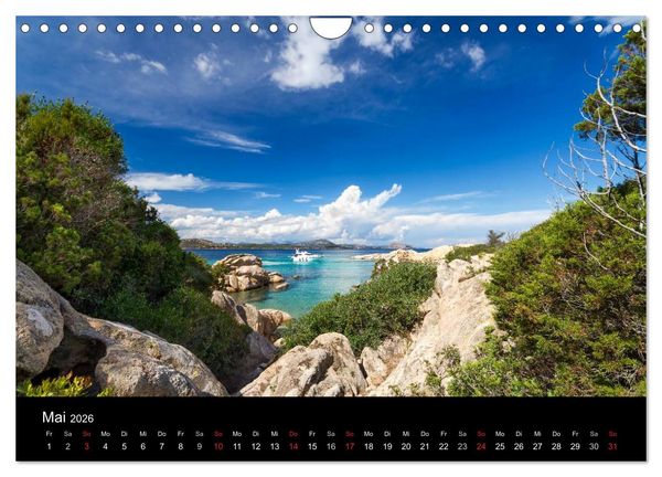 Produktbild: Sardinien / CH-Version (Wandkalender 2026 DIN A4 quer), CALVENDO Monatskalender