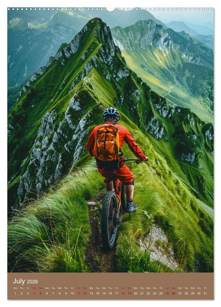 Produktbild: Downhill Adrenaline (High Quality Premium Wall Calendar 2026 DIN A2 portrait),CALVENDO 12 Month Wall Calendar