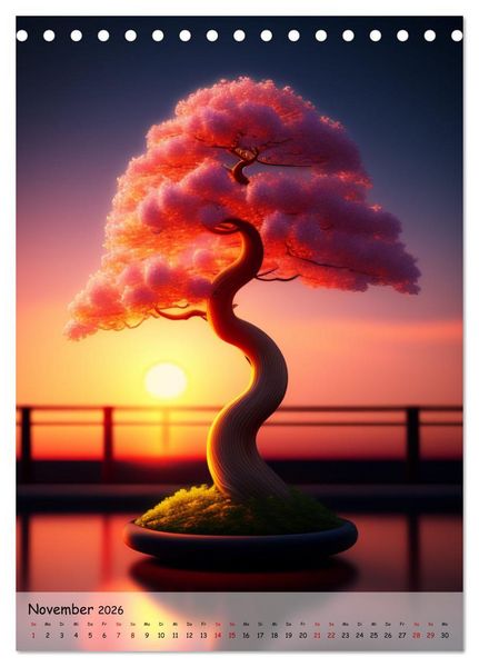 Produktbild: Bonsai Kunstwerke (Tischkalender 2026 DIN A5 hoch), CALVENDO Monatskalender