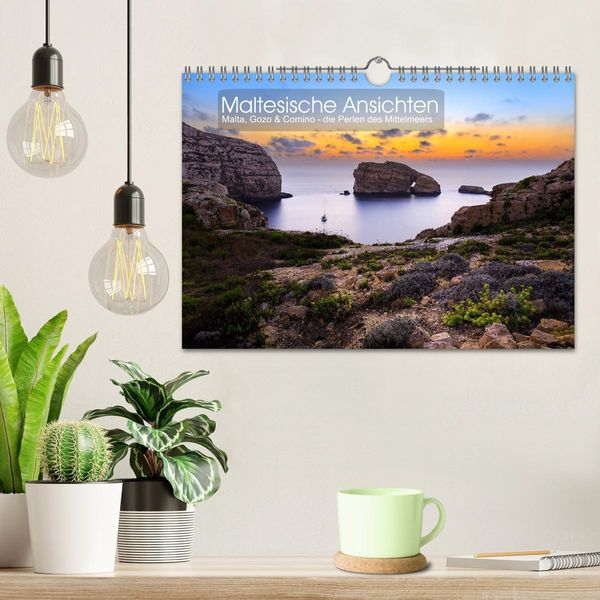 Produktbild: Maltesische Ansichten (Wandkalender 2026 DIN A4 quer), CALVENDO Monatskalender