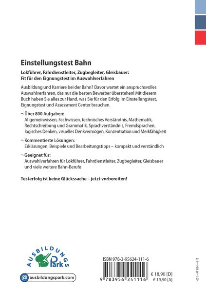 Produktbild: Einstellungstest Bahn