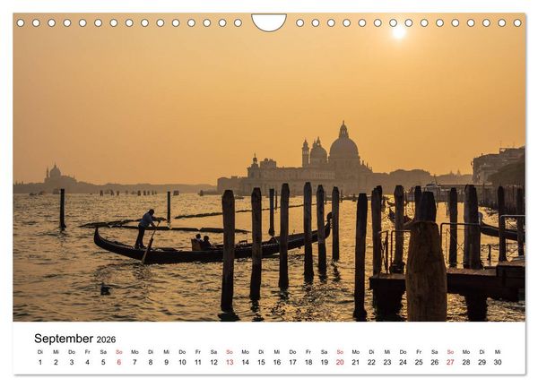 Produktbild: Unterwegs in Venedig (Wandkalender 2026 DIN A4 quer), CALVENDO Monatskalender