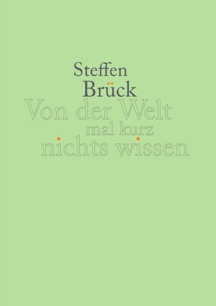 Produktbild: Von der Welt mal kurz nichts wissen