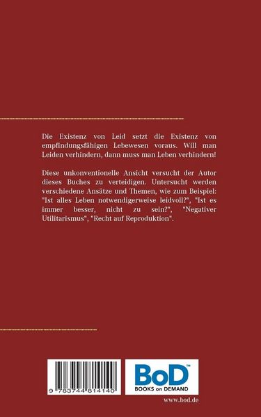 Produktbild: Antinatalismus