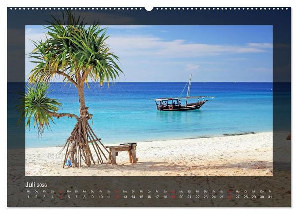 Produktbild: Sansibar (Wandkalender 2026 DIN A2 quer), CALVENDO Monatskalender