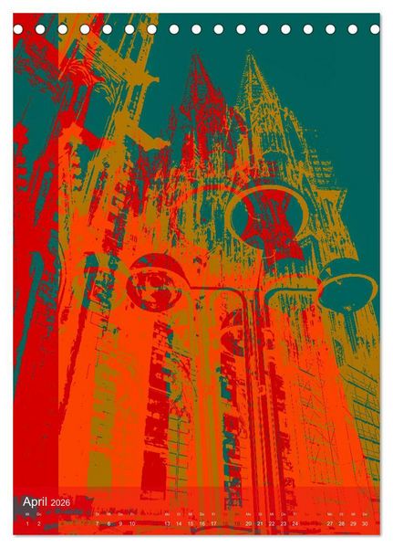 Produktbild: Pop-Artiges K&ouml;ln (Tischkalender 2026 DIN A5 hoch), CALVENDO Monatskalender