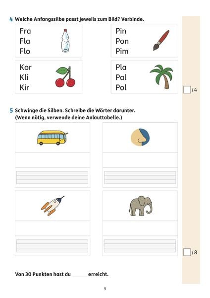 Produktbild: &Uuml;bungsheft mit Tests in Deutsch 1. Klasse