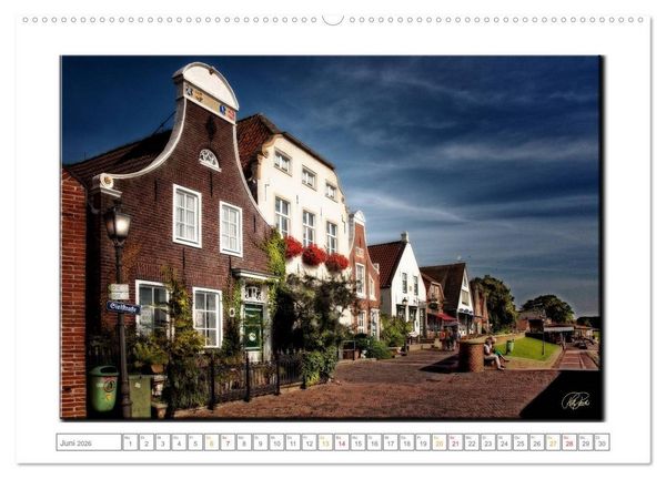 Produktbild: Ostfriesland - der alte Hafen Greetsiel (hochwertiger Premium Wandkalender 2026 DIN A2 quer), Kunstdruck in Hochglanz