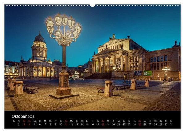 Produktbild: Die Blaue Stunde in Berlin (hochwertiger Premium Wandkalender 2026 DIN A2 quer), Kunstdruck in Hochglanz