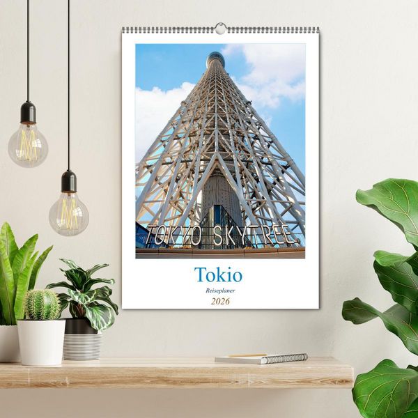 Produktbild: Tokio - Reiseplaner (Wandkalender 2026 DIN A2 hoch), CALVENDO Monatskalender