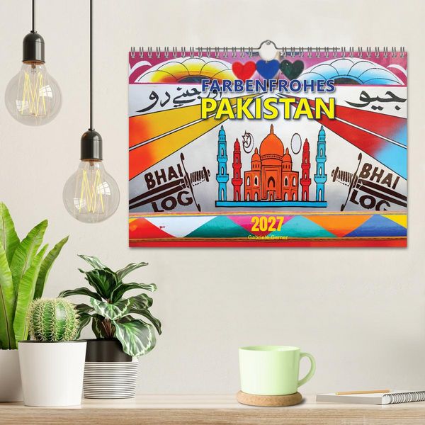 Produktbild: Farbenfrohes Pakistan (Wandkalender 2027 DIN A4 quer), CALVENDO Monatskalender