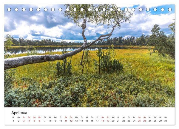 Produktbild: Schwarzwald, Seen und Hochmoore (Tischkalender 2026 DIN A5 quer), CALVENDO Monatskalender