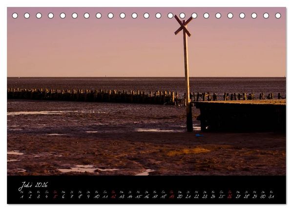 Produktbild: Friedrichskoog Buhnen und Salzwiesen (Tischkalender 2026 DIN A5 quer), CALVENDO Monatskalender