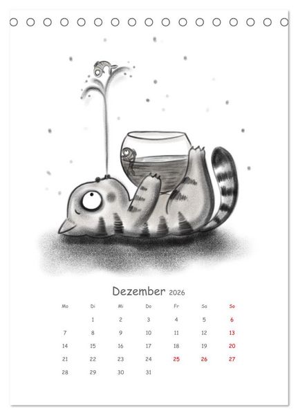 Produktbild: LEOPOLD DER DRITTE - Ein unglaublich liebenswerter Kater (Tischkalender 2026 DIN A5 hoch), CALVENDO Monatskalender
