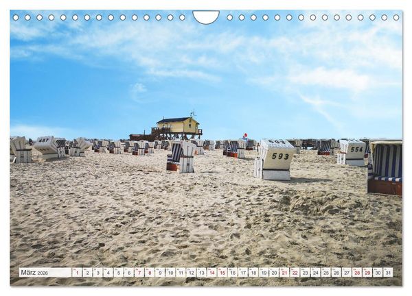 Produktbild: Urlaub in Nordfriesland (Wandkalender 2026 DIN A4 quer), CALVENDO Monatskalender