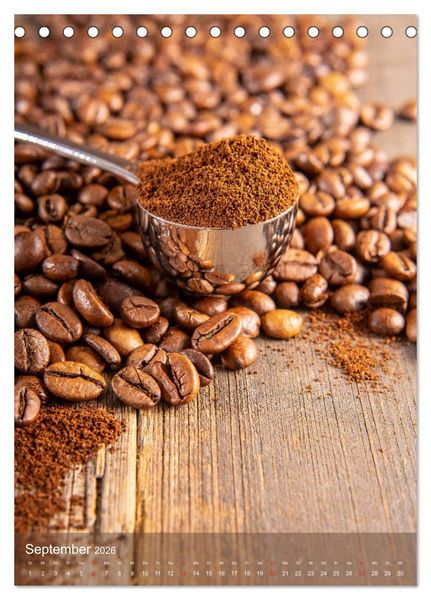 Produktbild: Kaffee f&uuml;r ein Genusserlebnis (Tischkalender 2026 DIN A5 hoch), CALVENDO Monatskalender