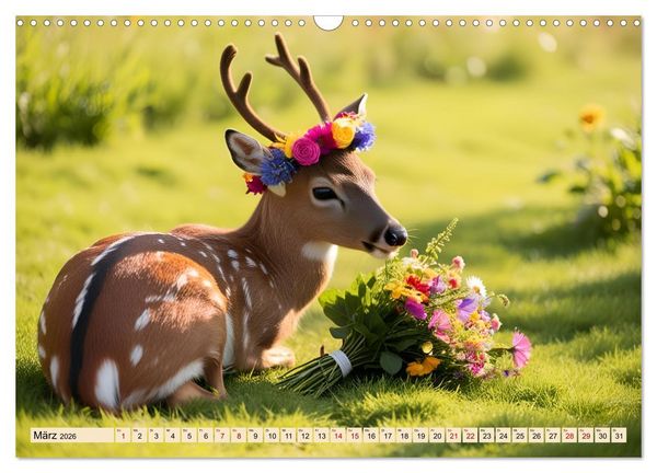 Produktbild: Tiere dieser Welt - Niedliche Tiere in witzigen Momenten (Wandkalender 2026 DIN A3 quer), CALVENDO Monatskalender