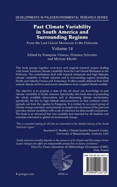 Produktbild: Past Climate Variability in South America and Surrounding Regions