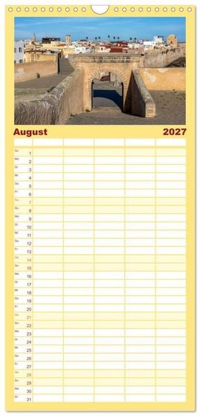 Produktbild: Familienplaner 2027 - Marokko, ein lebendiges Mosaik voller Farben. mit 5 Spalten (Wandkalender, 21 x 45 cm) CALVENDO