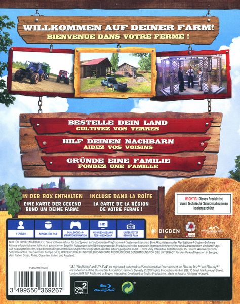 Produktbild: Farmer&acute;s Dynasty [PS4] USK/PEGI