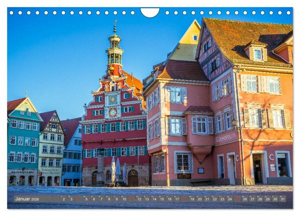 Produktbild: Historisches Esslingen am Neckar 2026 (Wandkalender 2026 DIN A4 quer), CALVENDO Monatskalender