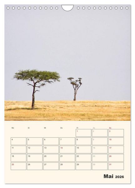 Produktbild: Kenia - Terminplaner (Wandkalender 2026 DIN A4 hoch), CALVENDO Monatskalender