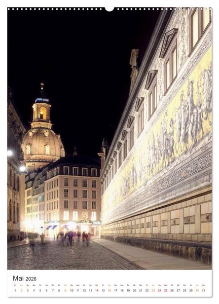 Produktbild: Highlights in Dresden (Wandkalender 2026 DIN A2 hoch), CALVENDO Monatskalender