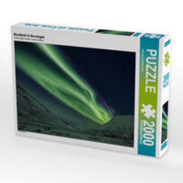 CALVENDO Puzzle Nordlicht in Norwegen | 2000 Teile Lege-Größe 90 × 67 cm Foto-Puzzle für glückliche Stunden