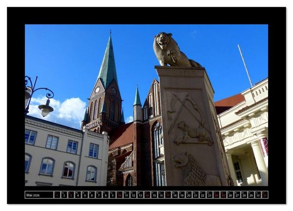 Produktbild: Residenzstadt Schwerin (hochwertiger Premium Wandkalender 2026 DIN A2 quer), Kunstdruck in Hochglanz