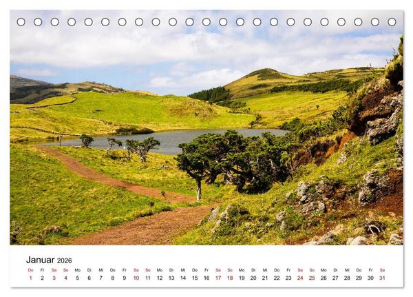 Produktbild: Azoren - Inseln im Atlantik (Tischkalender 2026 DIN A5 quer), CALVENDO Monatskalender