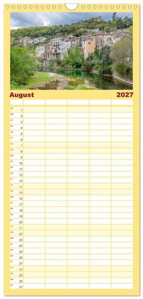 Produktbild: Familienplaner 2027 - Cevennen - Sch&ouml;ne alte Welt mit 5 Spalten (Wandkalender, 21 x 45 cm) CALVENDO
