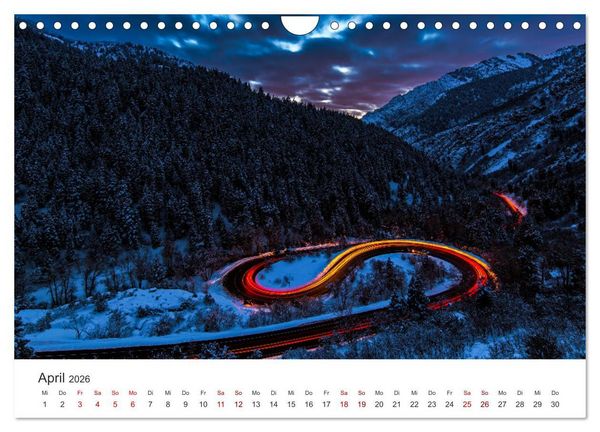 Produktbild: Lightpainting - Malen mit Licht und Zeit (Wandkalender 2026 DIN A4 quer), CALVENDO Monatskalender