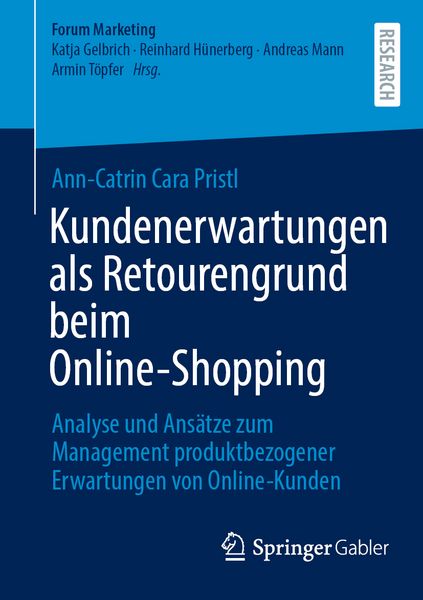 Produktbild: Kundenerwartungen als Retourengrund beim Online-Shopping