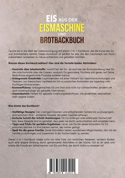 Produktbild: Eis aus der Eismaschine und Brotbackbuch